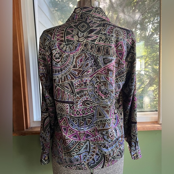 Vintage Abstract Button Up - Picture 3 of 4